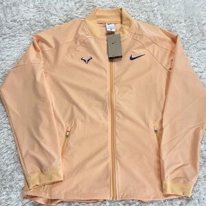 Nike Rafa Nadal Tennis Jacket Orange Chalk Full Zip DV2885-777 Men's Size Large